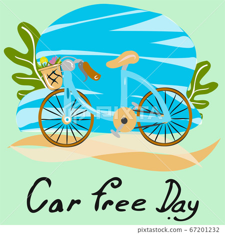 The bicycle vector for car free day content. 67201232