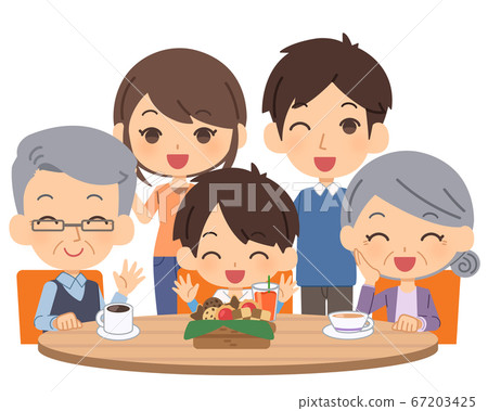 Family enjoying at dementia cafe 67203425