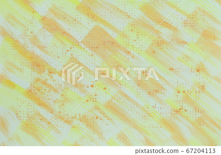 黃色/橙色抽象背景素材水彩 67204113