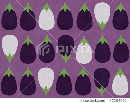 Rice eggplant seamless pattern / hand-drawn style 67204661