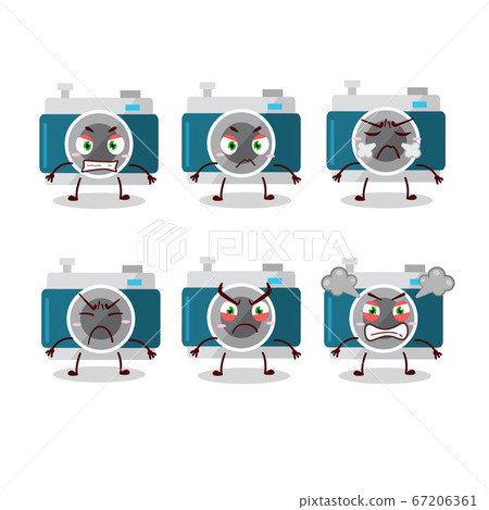 camera pocket cartoon character with various... - Stock Illustration ...