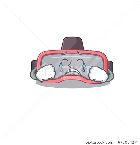 Caricature design style of vr glasses with a sad face Caricature design style of vr glasses with a sad face 67206427
