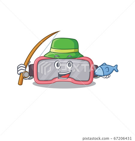 Cartoon design style of vr glasses ready goes to fishing Cartoon design style of vr glasses ready goes to fishing 67206431
