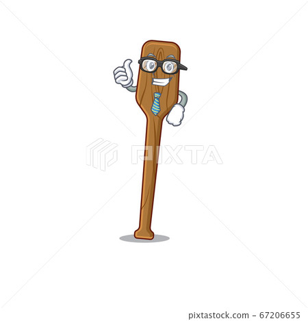 cartoon drawing of oars Businessman wearing glasses and tie 67206655