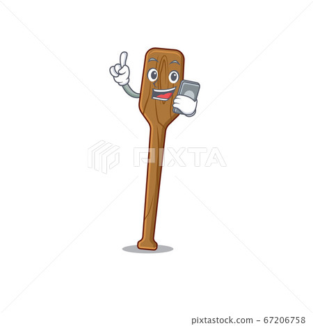 Oars caricature character speaking with friends on phone 67206758