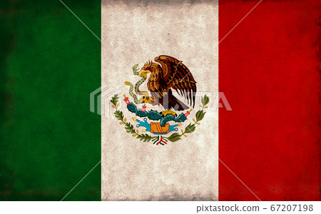 Dirty flag illustration / Mexico Dirty flag illustration / Mexico 67207198