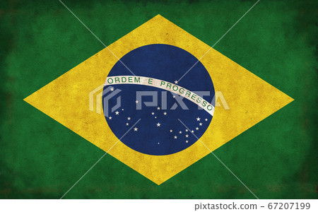 Dirty flag illustration / Brazil Dirty flag illustration / Brazil 67207199