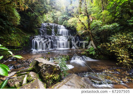 New Zealand waterfall New Zealand waterfall 67207505