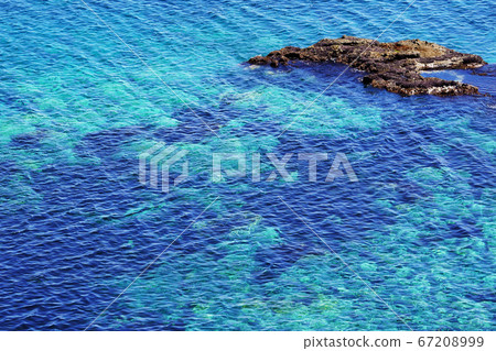 從卡米海角看到的海面的紋理圖像 67208999