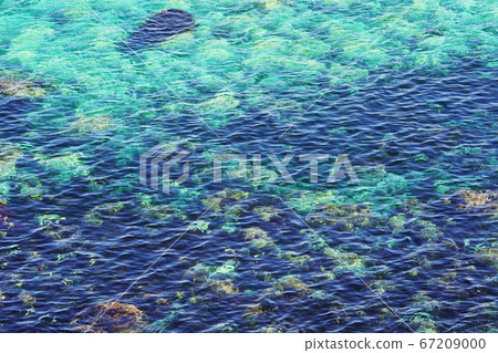 Texture image of the sea surface seen from Cape Kamui Texture image of the sea surface seen from Cape Kamui 67209000