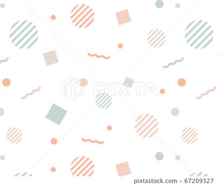 彩色幾何圖案/圓形/方形/線形/ POP 67209327