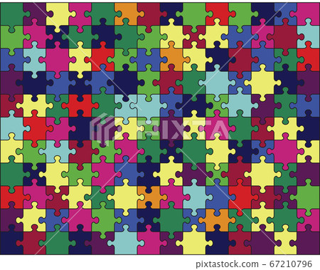 vector, puzzle, colorful 67210796