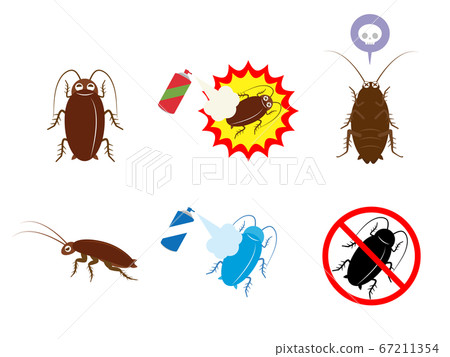 Cockroach mark illustration material 67211354
