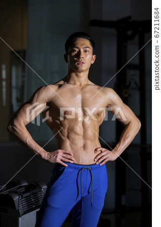 Portrait of muscular man Portrait of muscular man 67211684