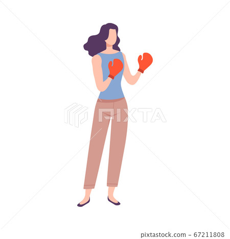 Beautiful Strong Powerful Woman in Boxer Gloves, Feminism, Freedom, Protest, Female Power and Rights Concept Flat Style Vector Illustration Beautiful Strong Powerful Woman in Boxer Gloves, Feminism, Freedom, Protest, Female Power and Rights Concept Flat Style Vector Illustration 67211808