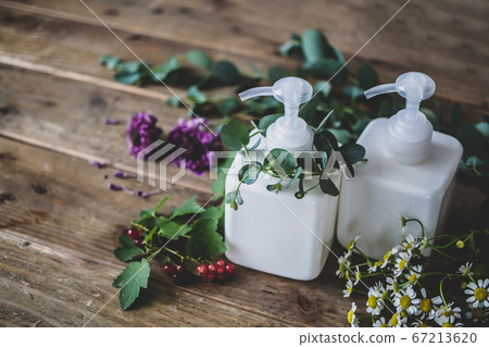 植物洗髮水護髮圖像素材 植物洗髮水護髮圖像素材 67213620