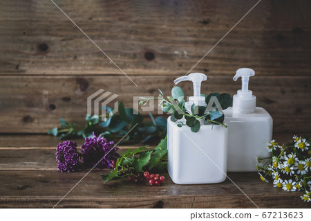 Botanical shampoo hair care image material Botanical shampoo hair care image material 67213623