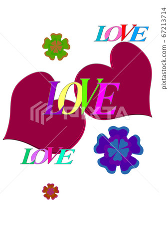 love illustration on a white - Stock Illustration [67213714] - PIXTA