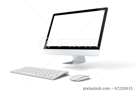 imac側面朝上的個人電腦顯示屏 67220015