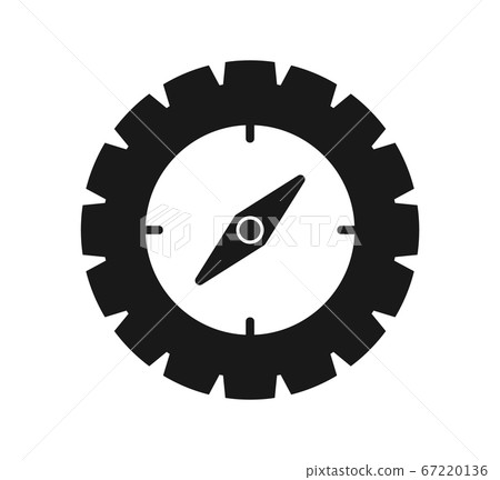Compass icon. Flat style vector EPS. Compass icon. Flat style vector EPS. 67220136