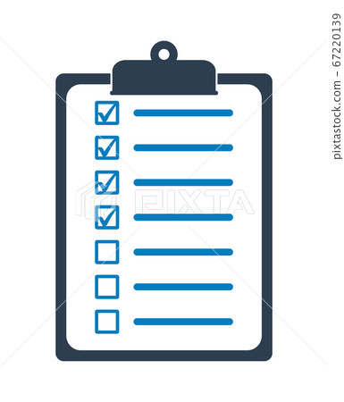 Checklist  Icon. Flat style vector EPS. 67220139