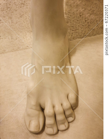 Male foot of ancient Greek sculpture 67220371