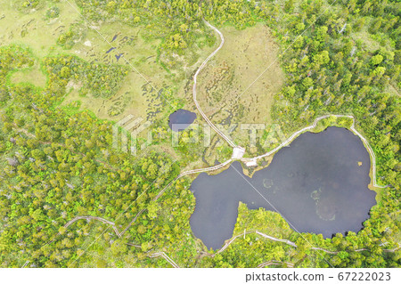 Whole view of Kindergarten Pond-Aerial view by drone Whole view of Kindergarten Pond-Aerial view by drone 67222023