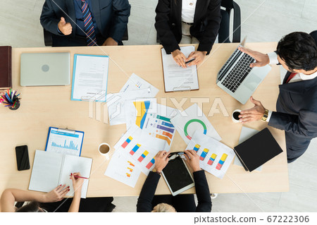 Business people group meeting shot from top view 67222306