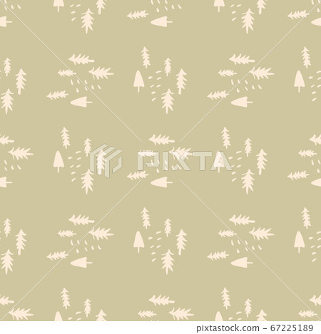 Christmas pattern in pastel colors. Light pink 67225189