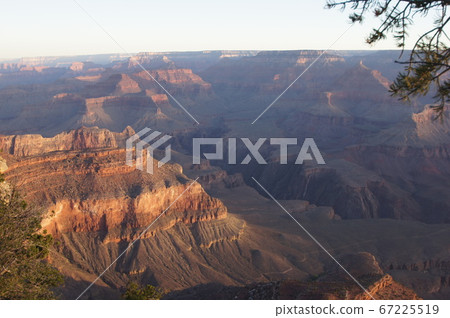 View points of the Grand Canyon in the early morning and dusk that can only be reached by rental car 67225519