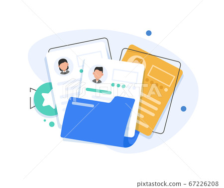 Concept Human Resources, Recruitment for web page, banner, presentation, social media, documents, cards, posters. Vector illustration filling out resumes, hiring employees, people fill out the form Concept Human Resources, Recruitment for web page, banner, presentation, social media, documents, cards, posters. Vector illustration filling out resumes, hiring employees, people fill out the form 67226208