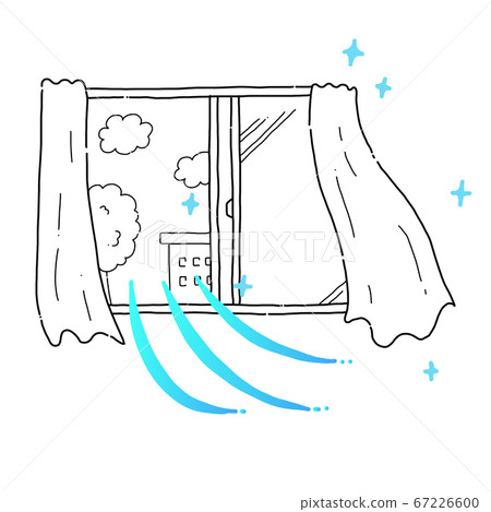 Room ventilation window_line drawing 02 67226600