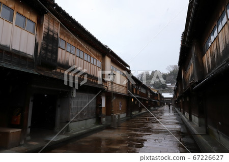 石川金澤東茶屋街下雪的早晨 石川金澤東茶屋街下雪的早晨 67226627
