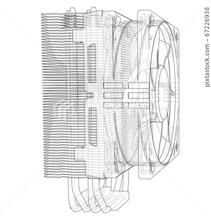 Cpu Coller Concept. 3D illustration - Stock Illustration [67226938] - PIXTA