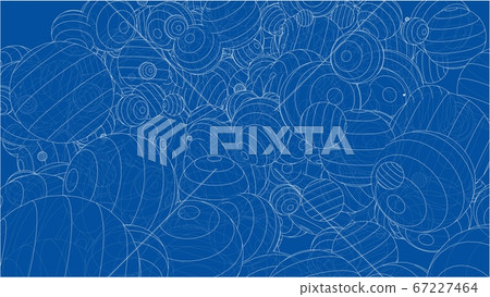 Abstract spheres background 67227464