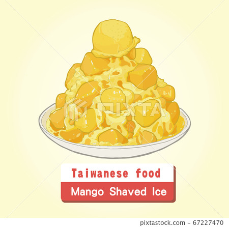 Vector Taiwanese Food Mango Ice 67227470