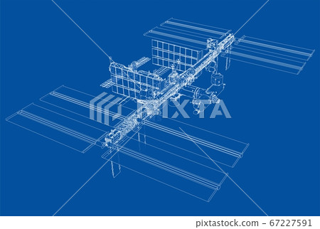 Abstract Spaceship Outline 67227591