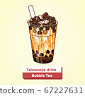 向量台灣美食珍珠奶茶 67227631