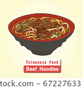 向量台灣美食牛肉麵 67227633