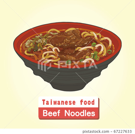 向量台灣美食牛肉麵 67227633