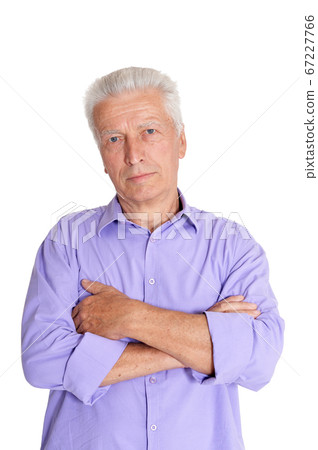 Close up portrait of mature man portrait 67227766