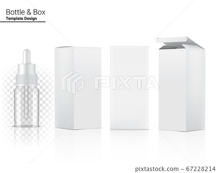Transparent Dropper Bottle Mock up Realistic 67228214