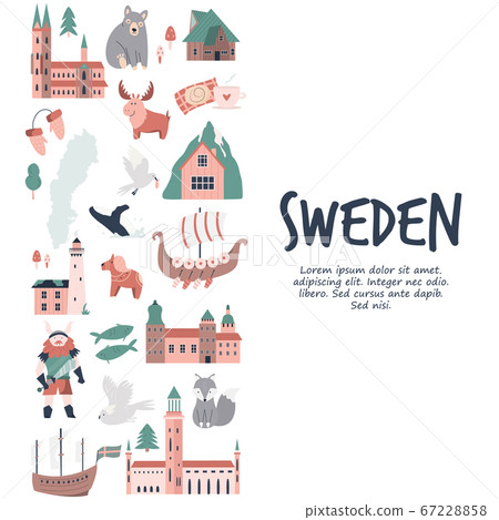 Tourist poster with famous destinations and 67228858