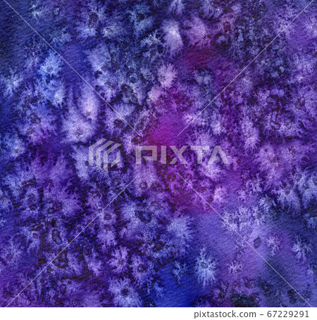 Watercolor colorful pattern on dark background. Colorful universe. Abstract science. Colorful abstract starry night. Retro background. Space background. Watercolour abstract texture. Blue background. 67229291