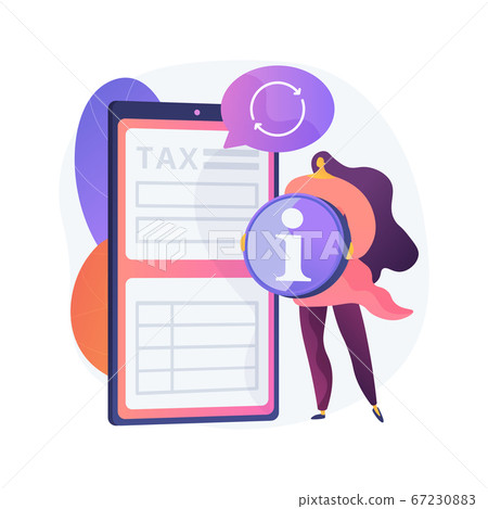 Updating financial information vector concept metaphor 67230883