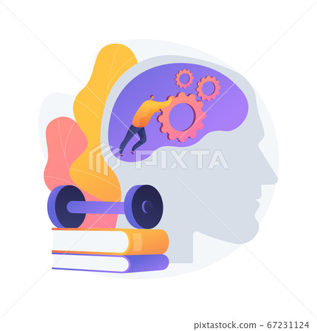 Mind fitness abstract concept vector illustration. Mind fitness abstract concept vector illustration. 67231124