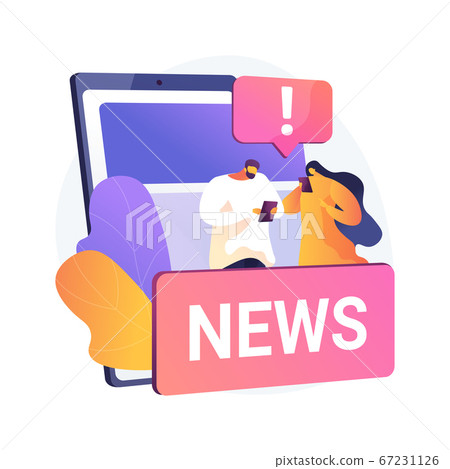 Limit your news intake abstract concept vector illustration. Limit your news intake abstract concept vector illustration. 67231126
