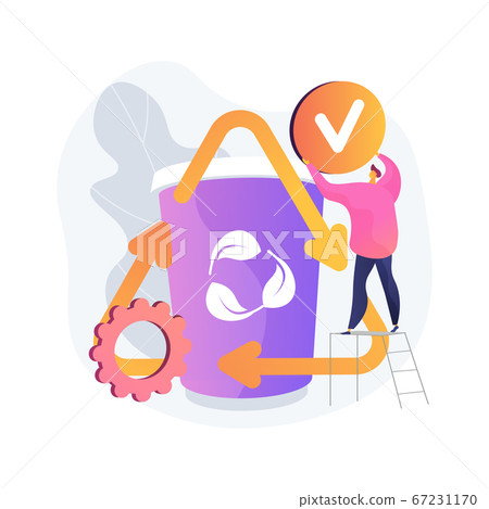 Upcycling abstract concept vector illustration. 67231170