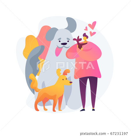 Dogs friendly place vector concept metaphor 67231197