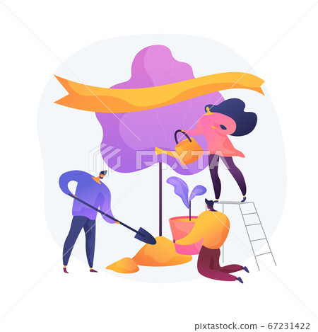 Tree planting vector concept metaphor 67231422
